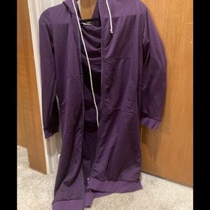 Long purple jacket